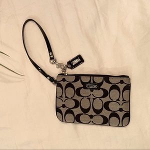 COACH Black Wristlet